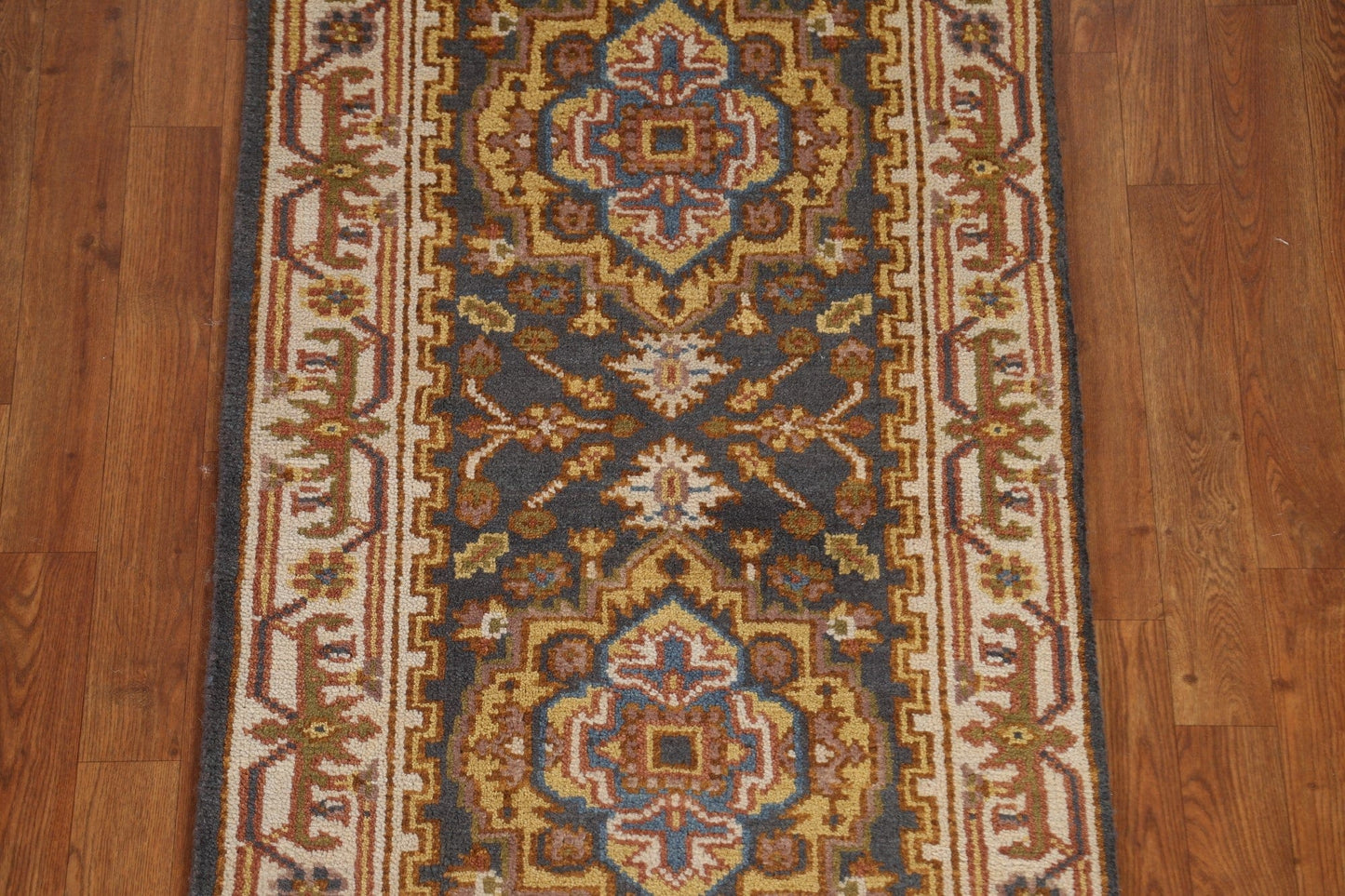 Heriz Serapi Runner Rug Handmade Wool 3x10