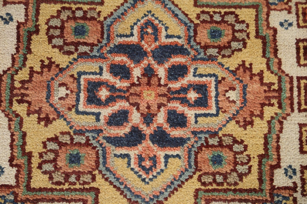 Geometric Heriz Serapi Runner Rug 3x10