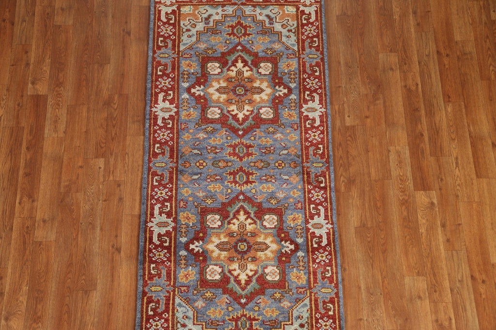 Geometric Heriz Serapi Wool Rug 3x6