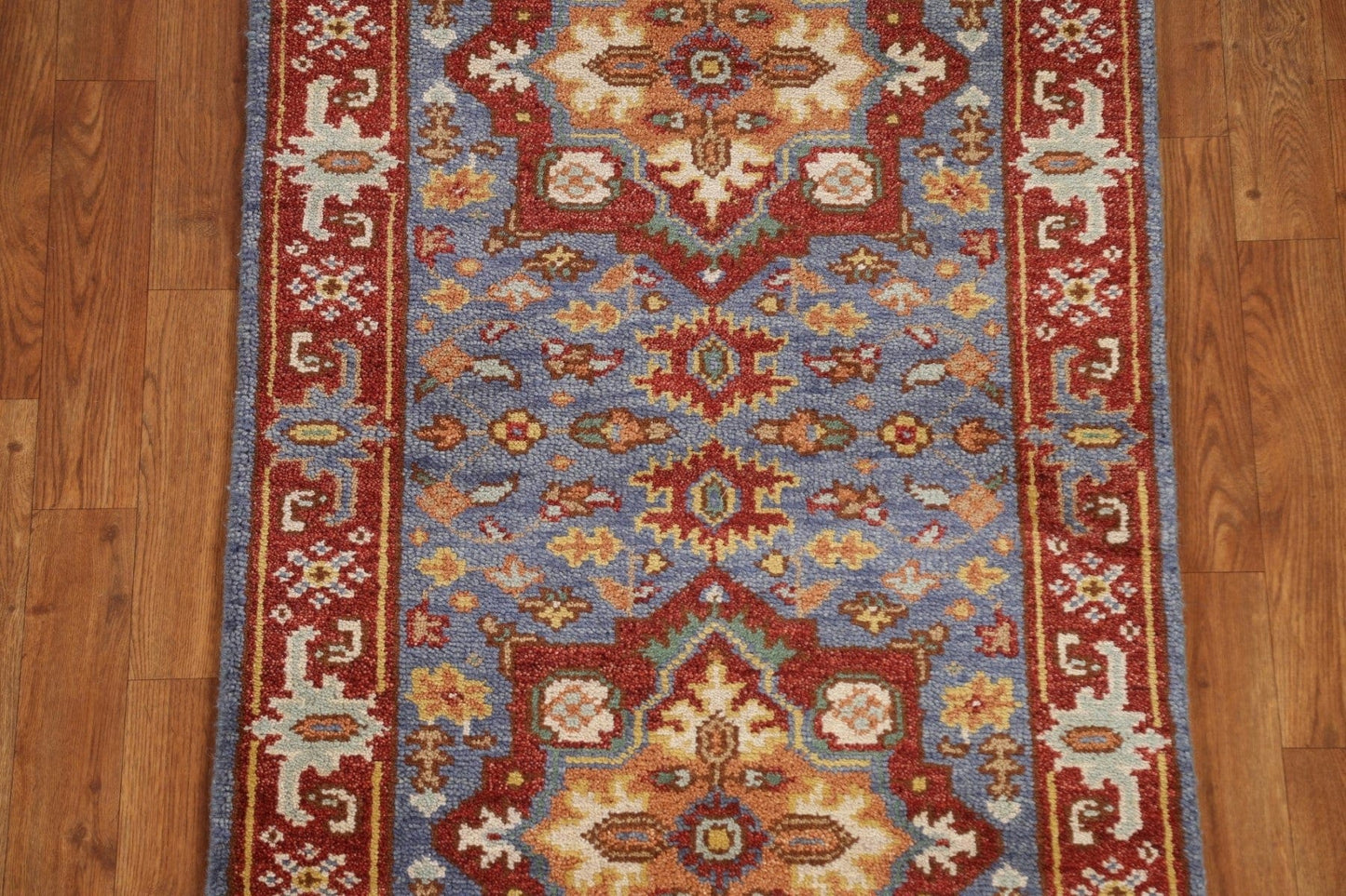 Geometric Heriz Serapi Wool Rug 3x6