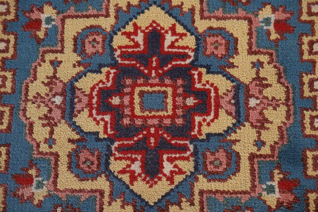 Geometric Heriz Serapi Runner Rug 3x8