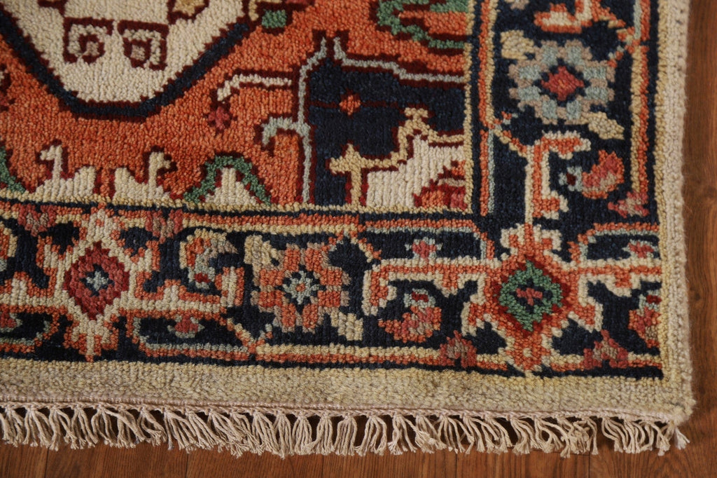 Geometric Heriz Serapi Runner Rug 2x6