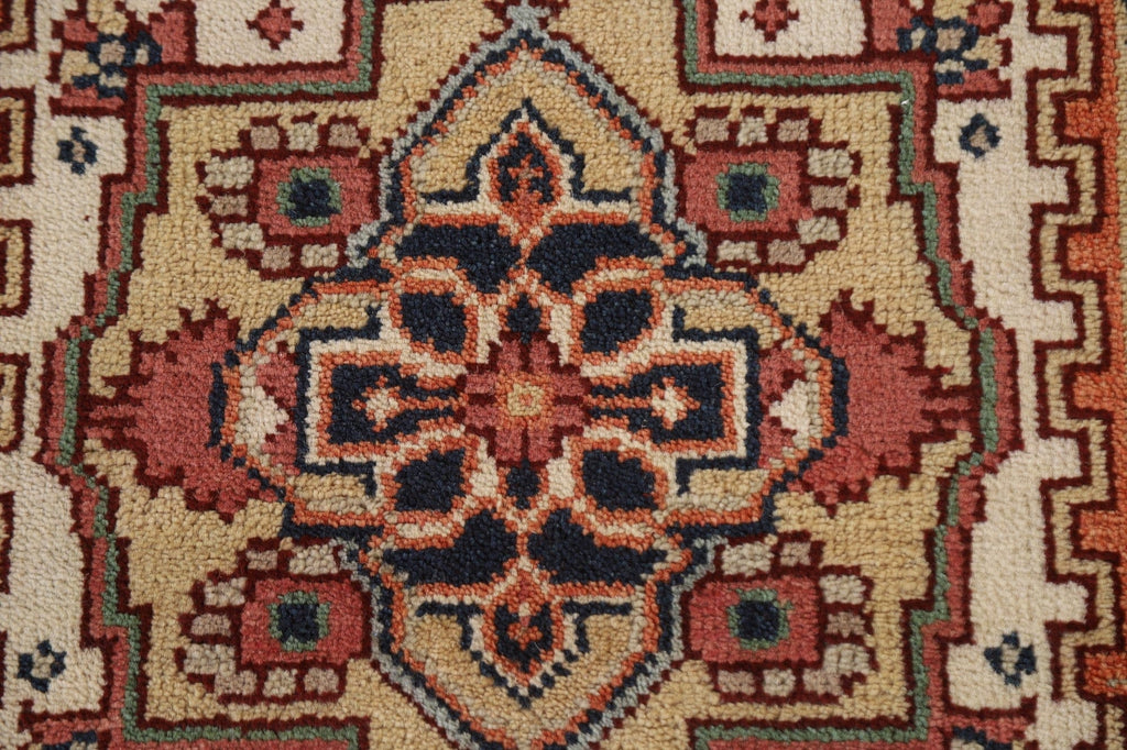 Geometric Heriz Serapi Runner Rug 2x6