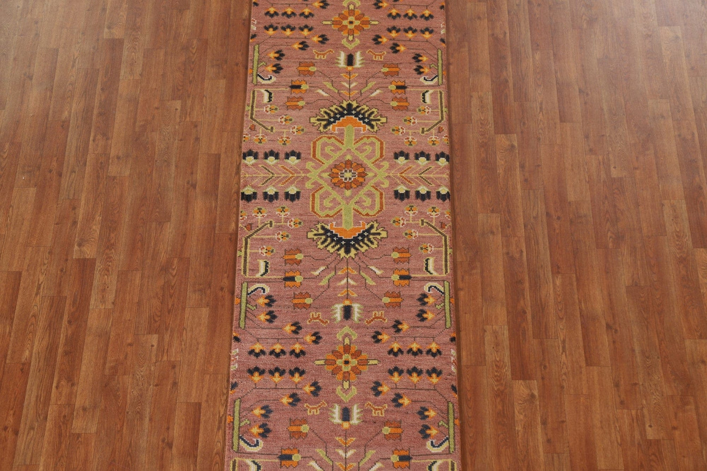 Geometric Heriz Serapi Runner Rug 3x10