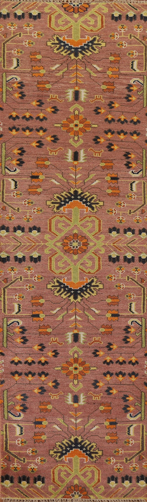 Geometric Heriz Serapi Runner Rug 3x10