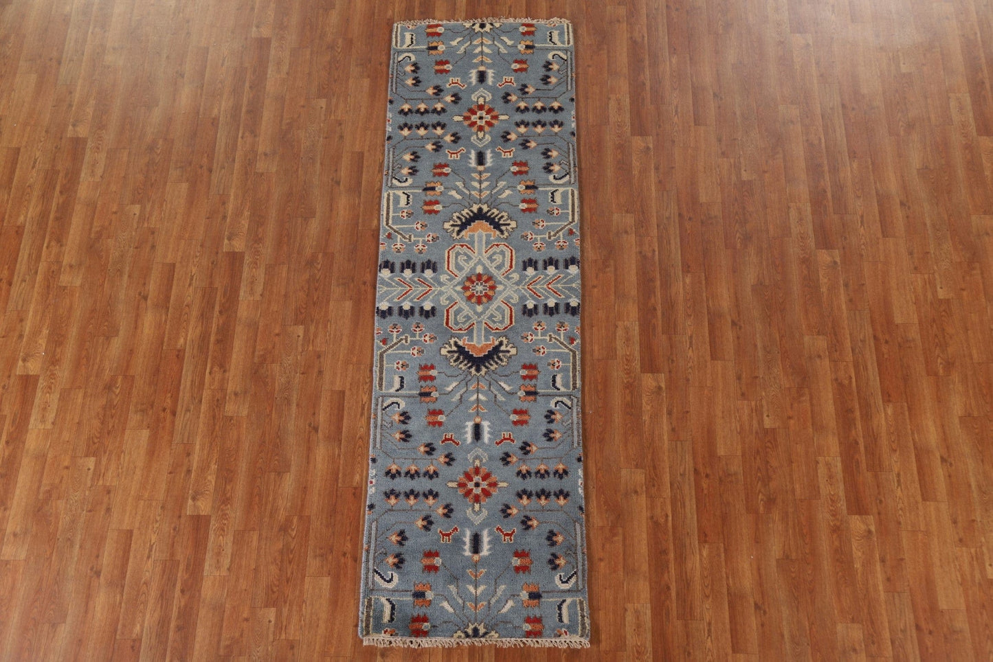 Geometric Heriz Serapi Runner Rug 2x8