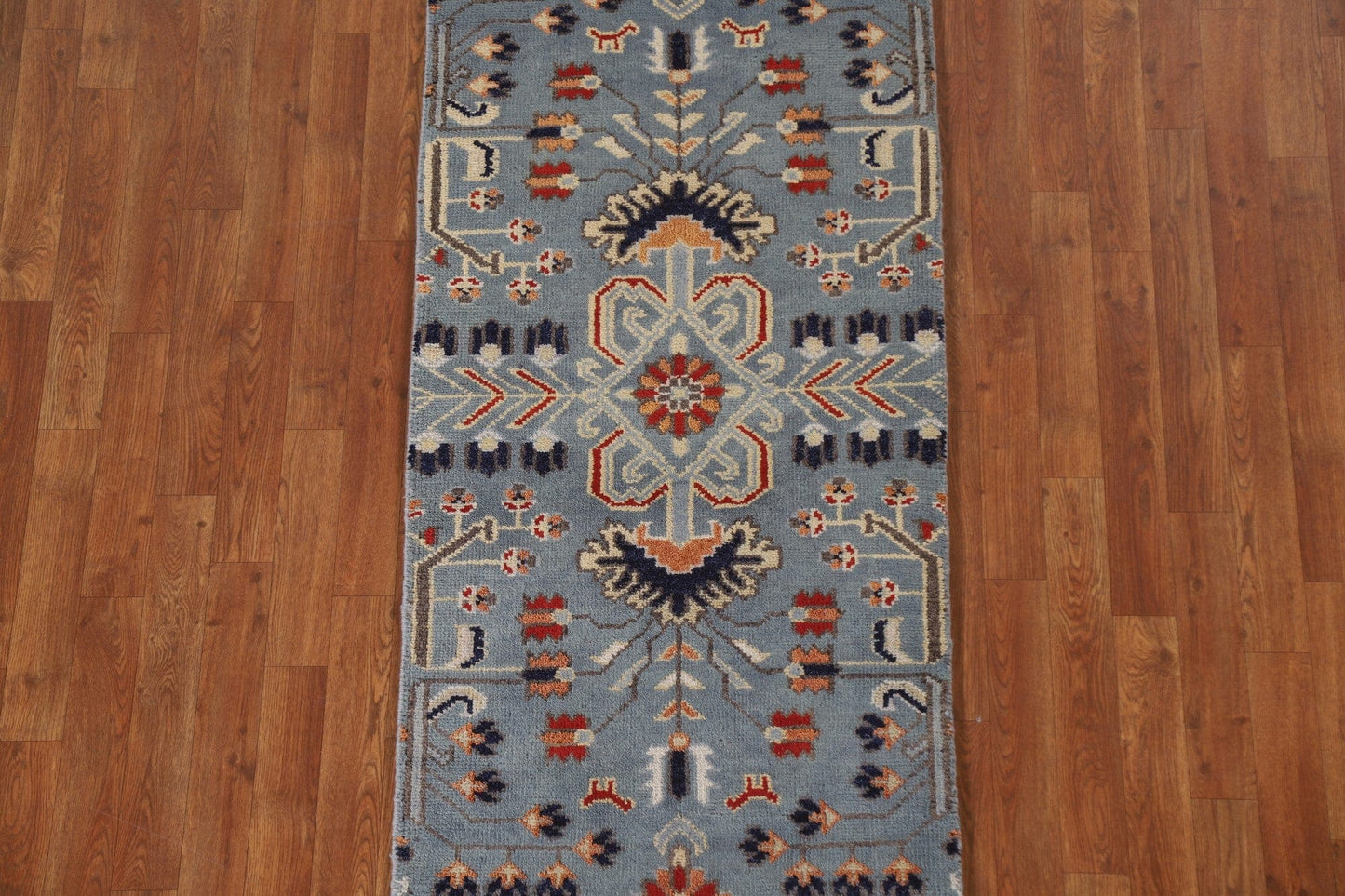 Geometric Heriz Serapi Runner Rug 2x8