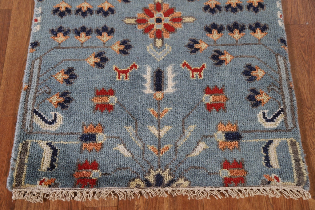 Geometric Heriz Serapi Runner Rug 2x8