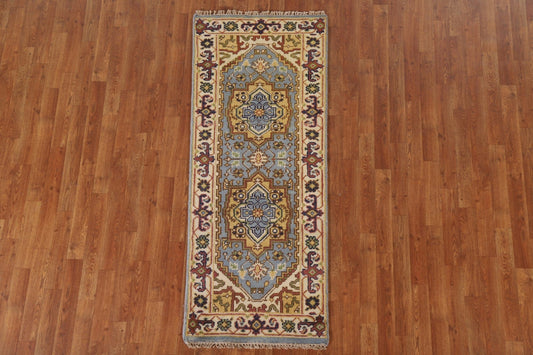 Geometric Heriz Serapi Runner Rug 2x6