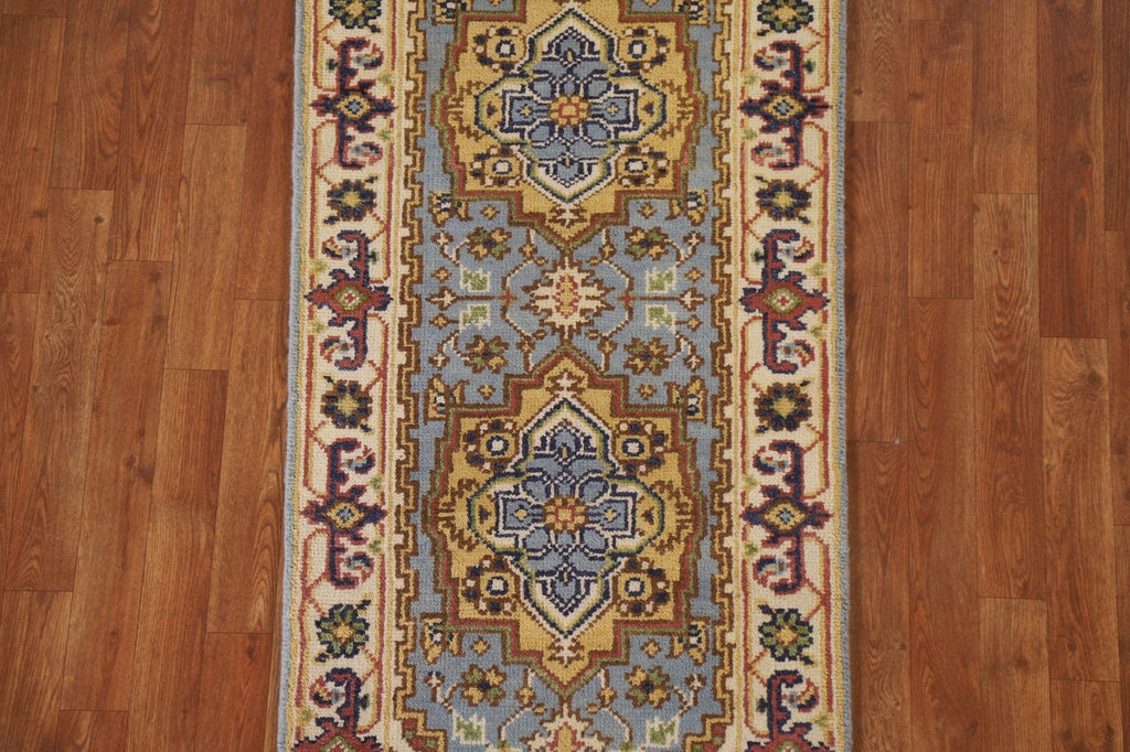 Geometric Heriz Serapi Runner Rug 2x6