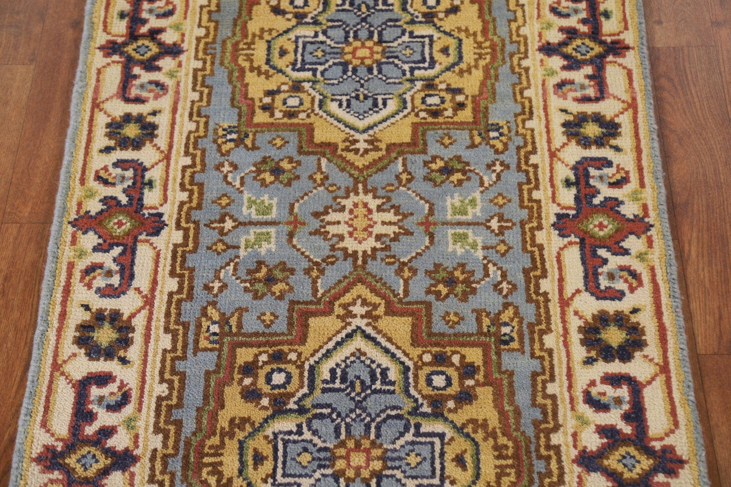 Geometric Heriz Serapi Runner Rug 2x6