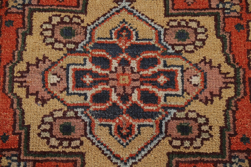 Geometric Heriz Serapi Runner Rug 3x12