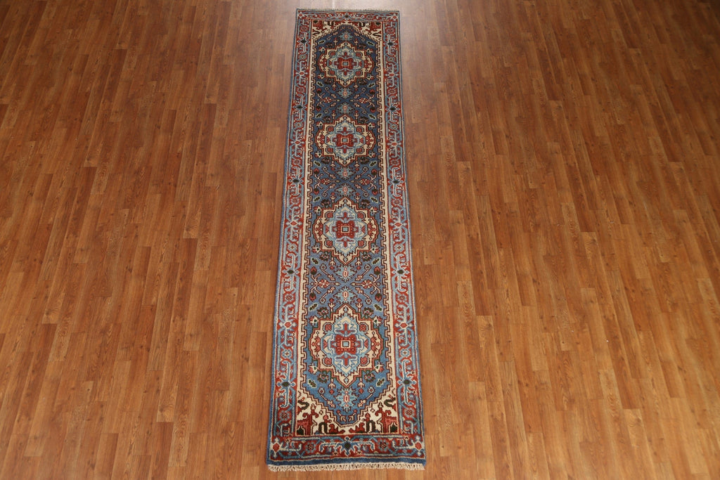 Heriz Serapi Runner Rug Hand-knotted 2x10