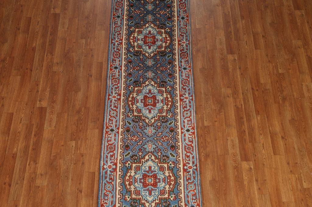 Heriz Serapi Runner Rug Hand-knotted 2x10