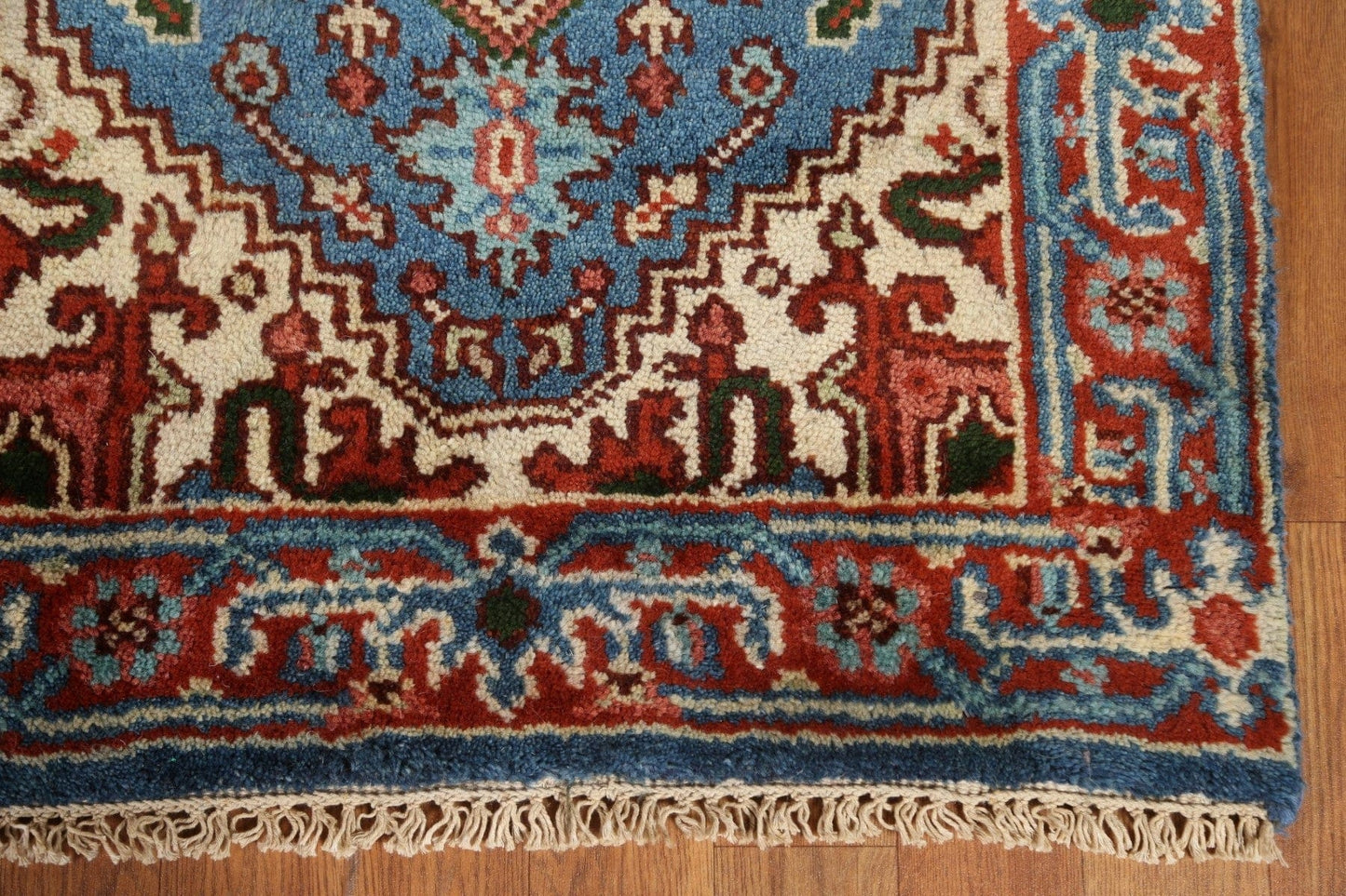 Heriz Serapi Runner Rug Hand-knotted 2x10