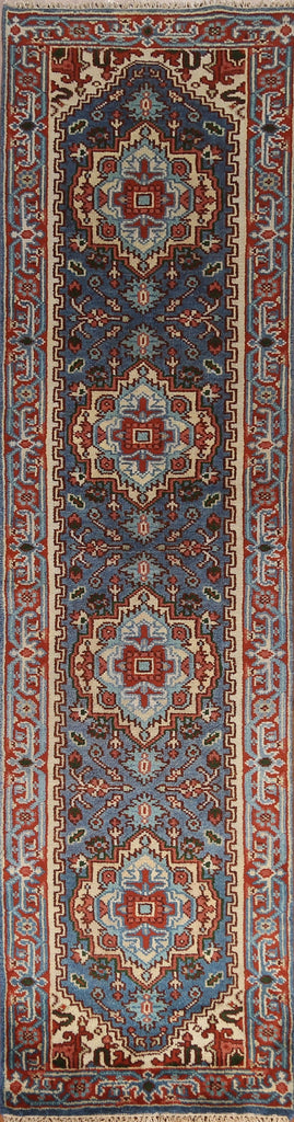 Heriz Serapi Runner Rug Hand-knotted 2x10