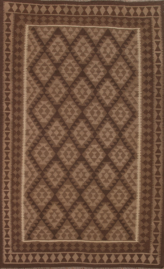 Reversible Wool Kilim Oriental Area Rug 7x10