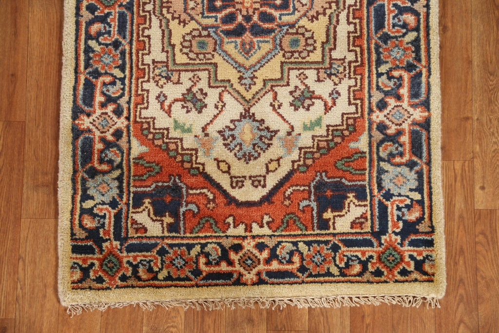 Geometric Heriz Serapi Rug 3x6