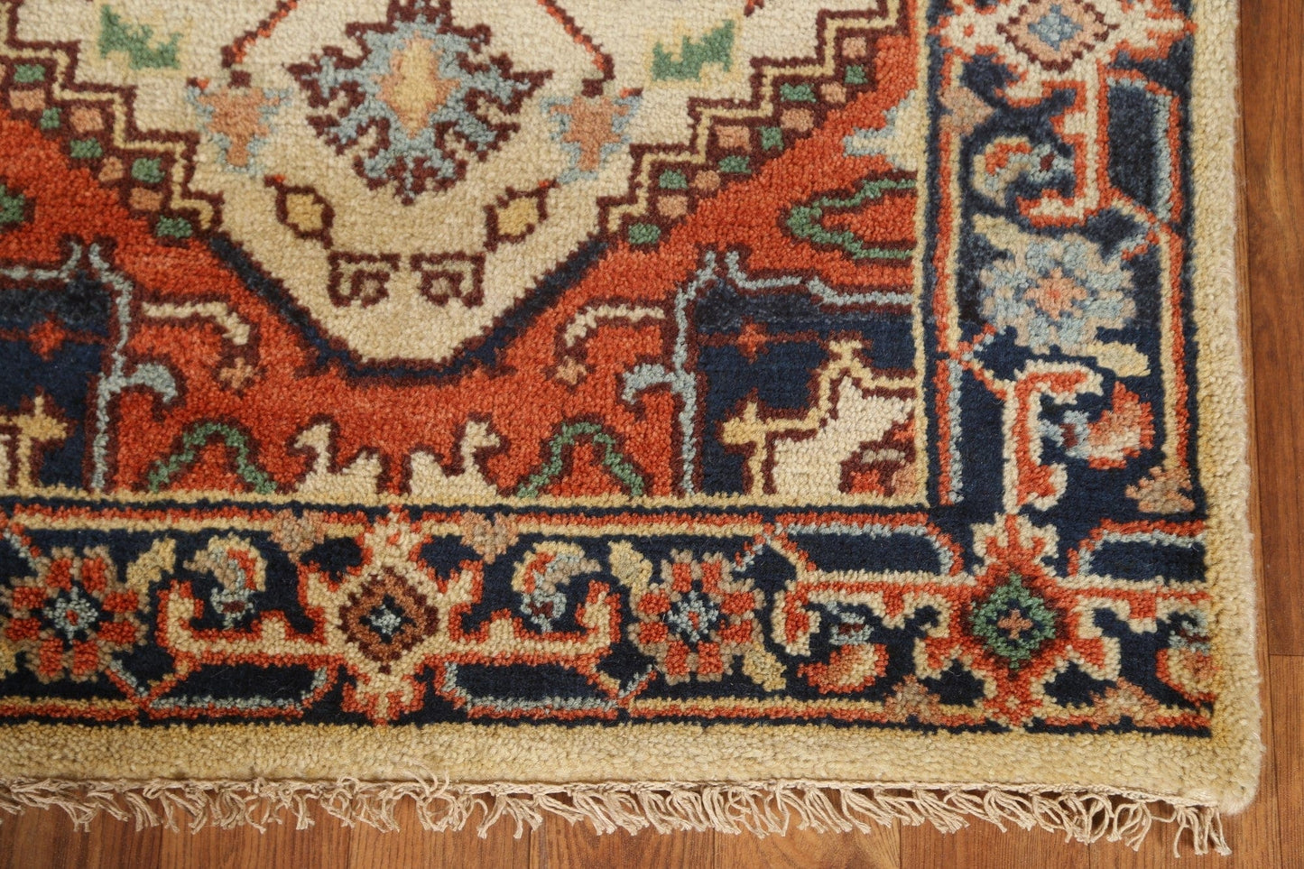 Geometric Heriz Serapi Rug 3x6