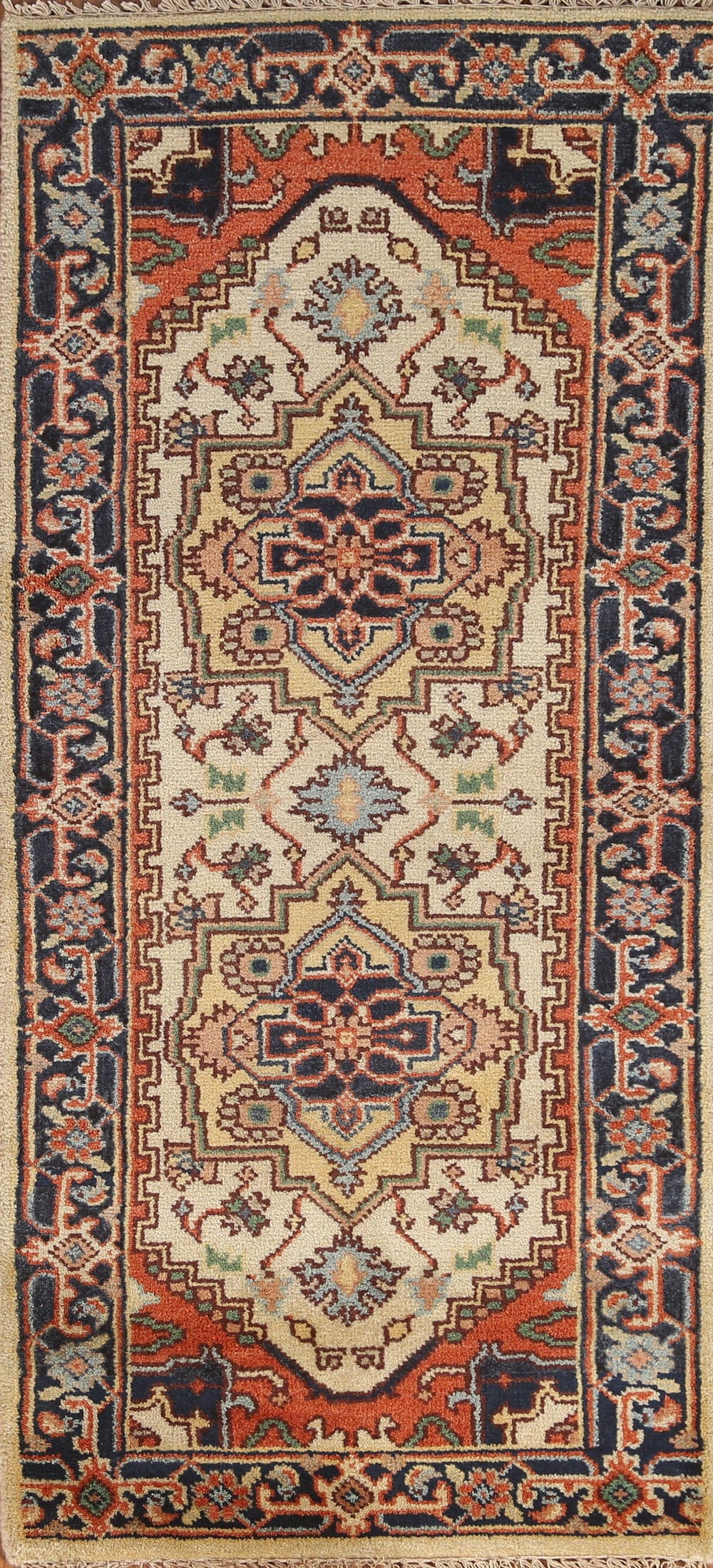 Geometric Heriz Serapi Rug 3x6