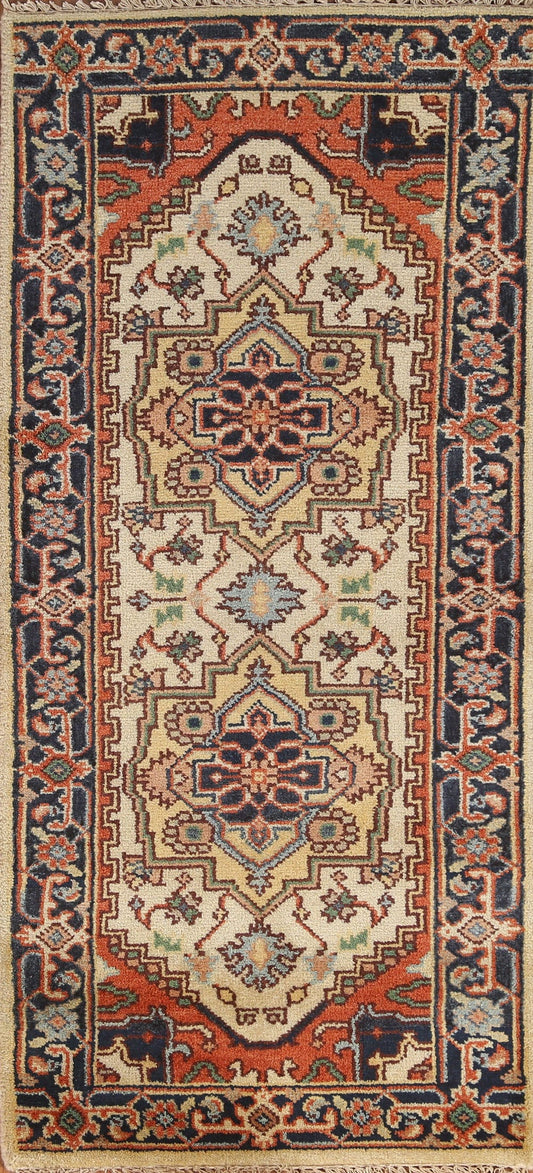 Geometric Heriz Serapi Rug 3x6