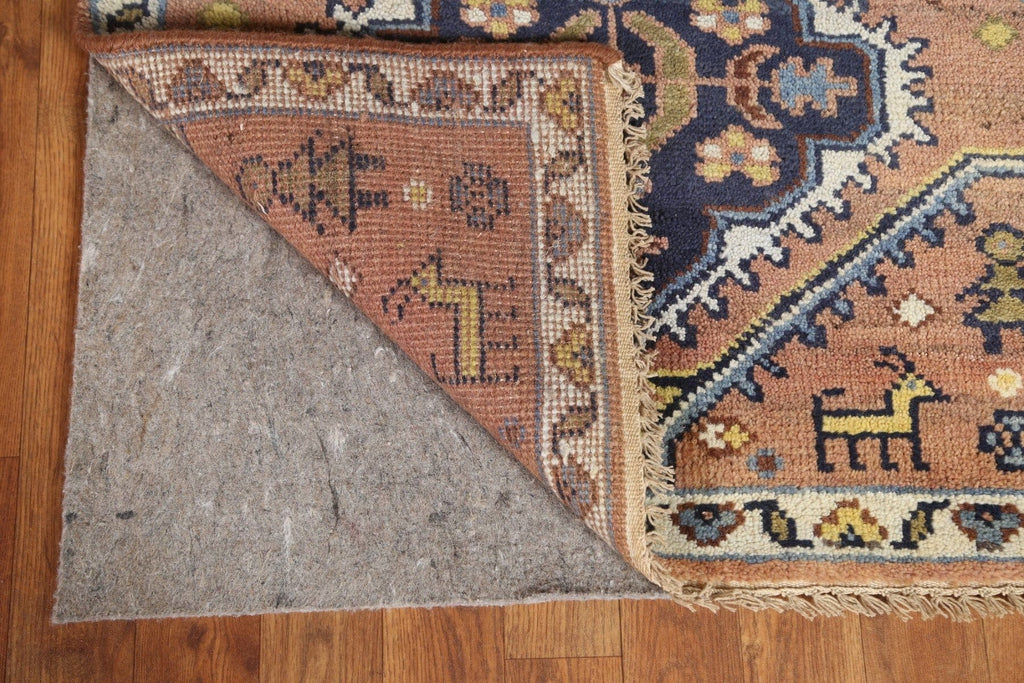 Geometric Heriz Serapi Runner Rug 3x8