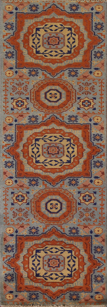 Geometric Heriz Serapi Runner Rug 3x8