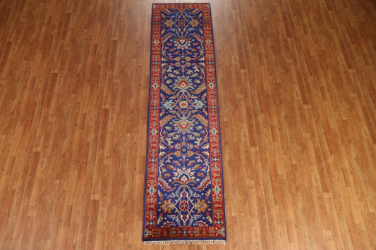 Heriz Serapi Runner Rug Hand-knotted 3x10