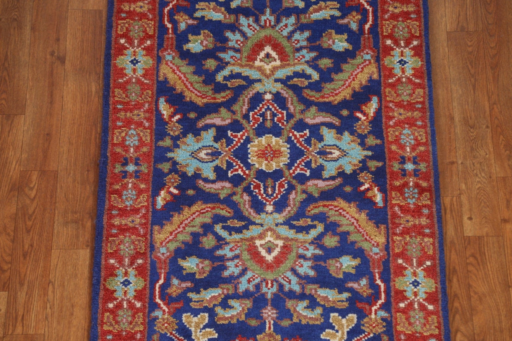 Heriz Serapi Runner Rug Hand-knotted 3x10