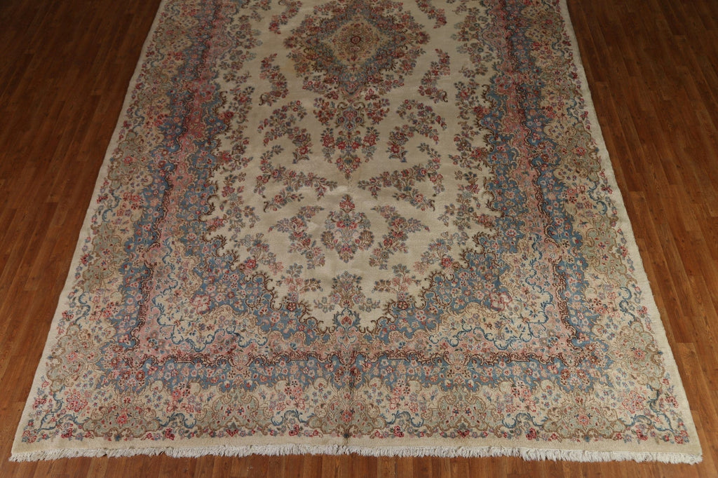 Antique Kerman Vegetable Dye Large Rug 11x21