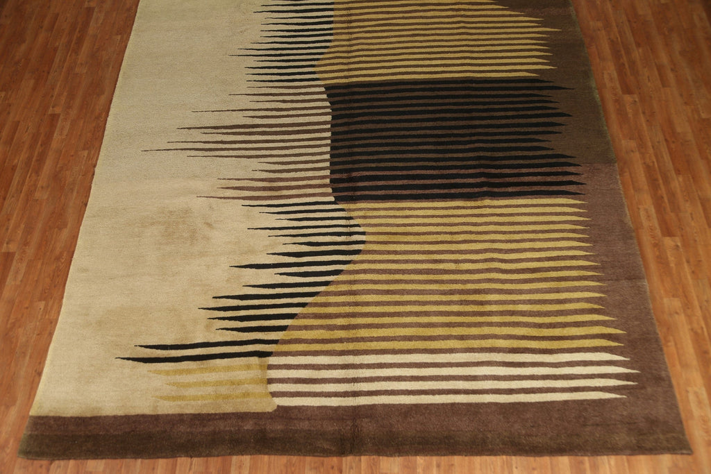 Handmade Wool Gabbeh Large Area Rug 10x14