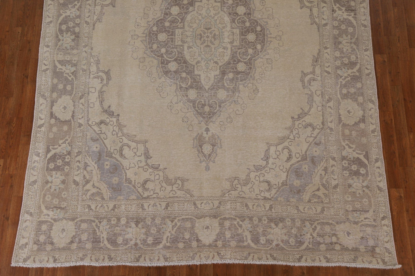 Muted Distressed Tabriz Persian Area Rug 8x11