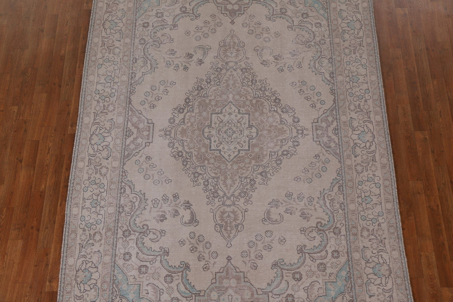 Distressed Wool Tabriz Persian Area Rug 6x10