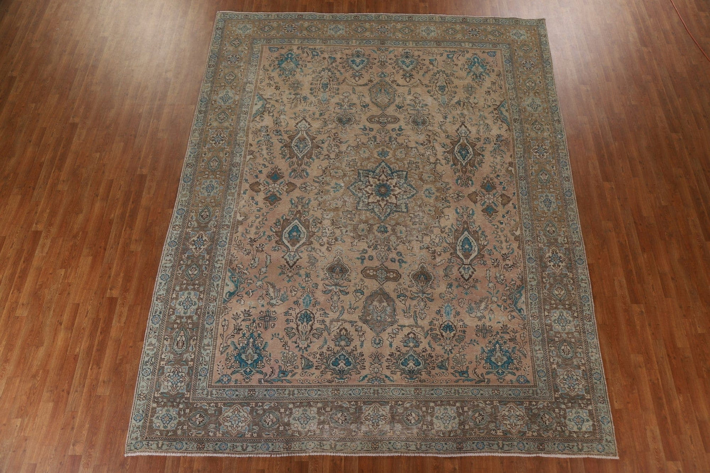 Distressed Tabriz Persian Area Rug 10x13