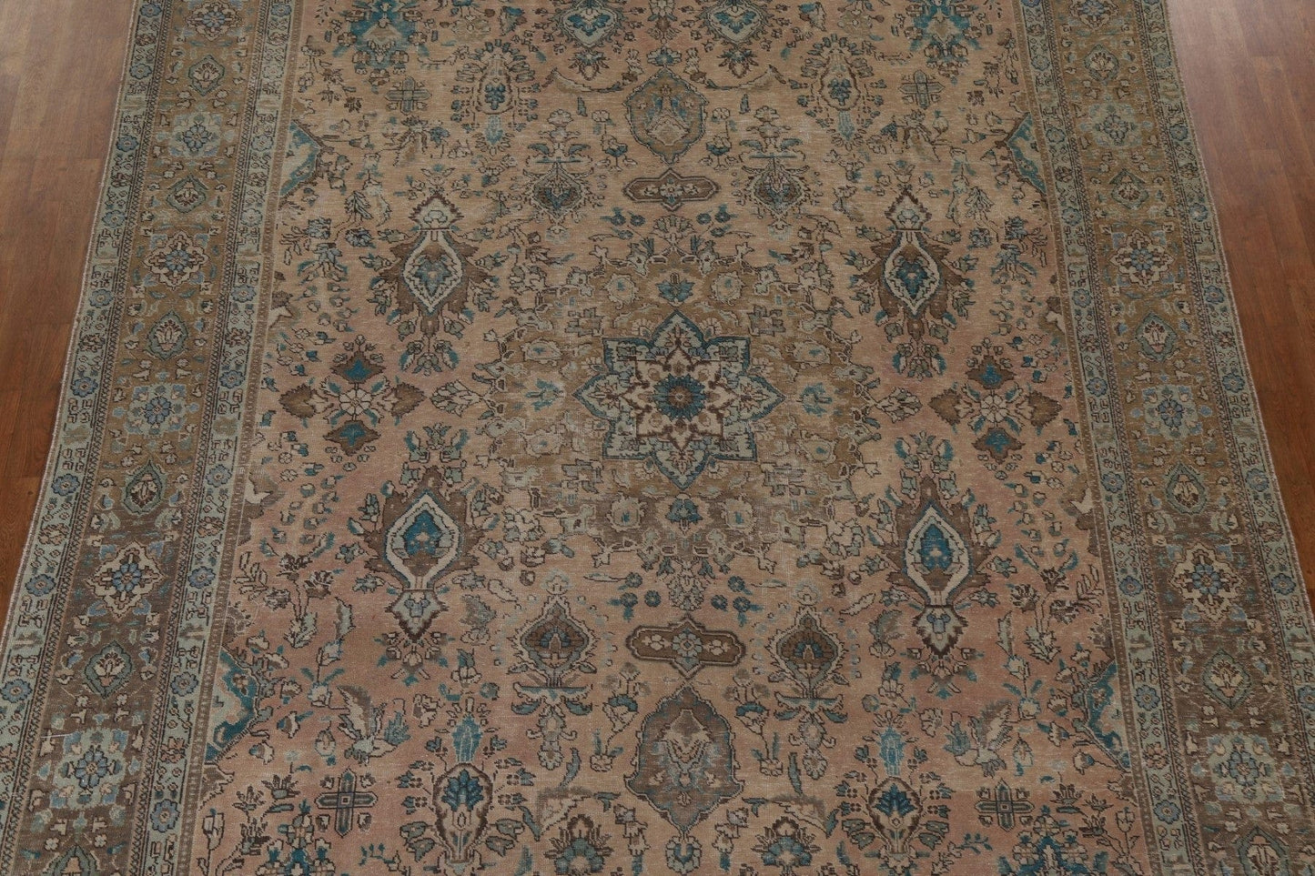 Distressed Tabriz Persian Area Rug 10x13