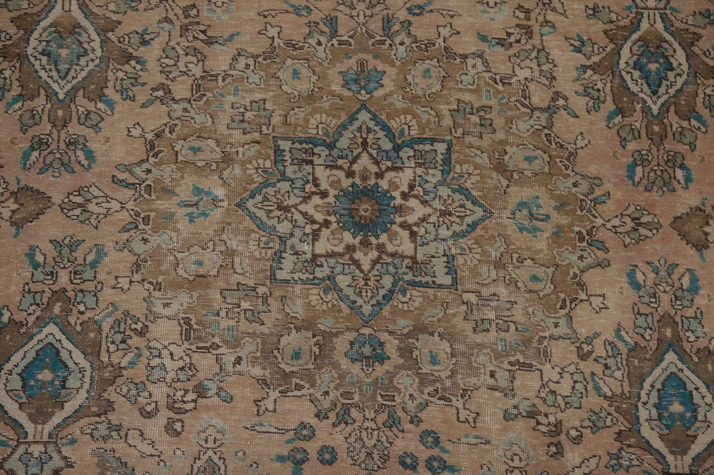 Distressed Tabriz Persian Area Rug 10x13