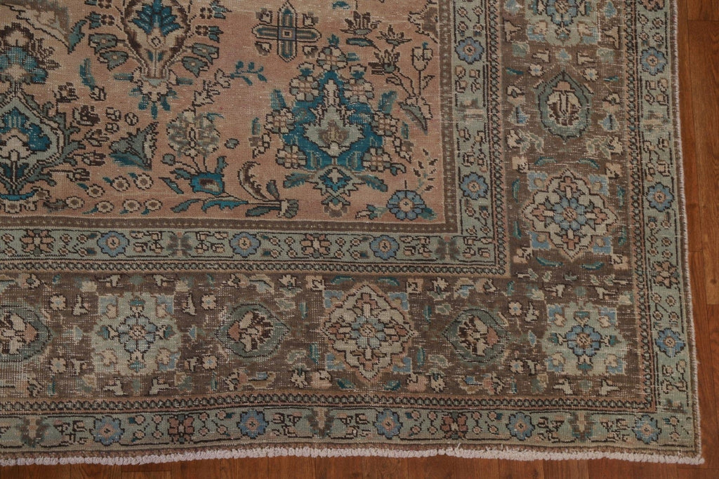 Distressed Tabriz Persian Area Rug 10x13