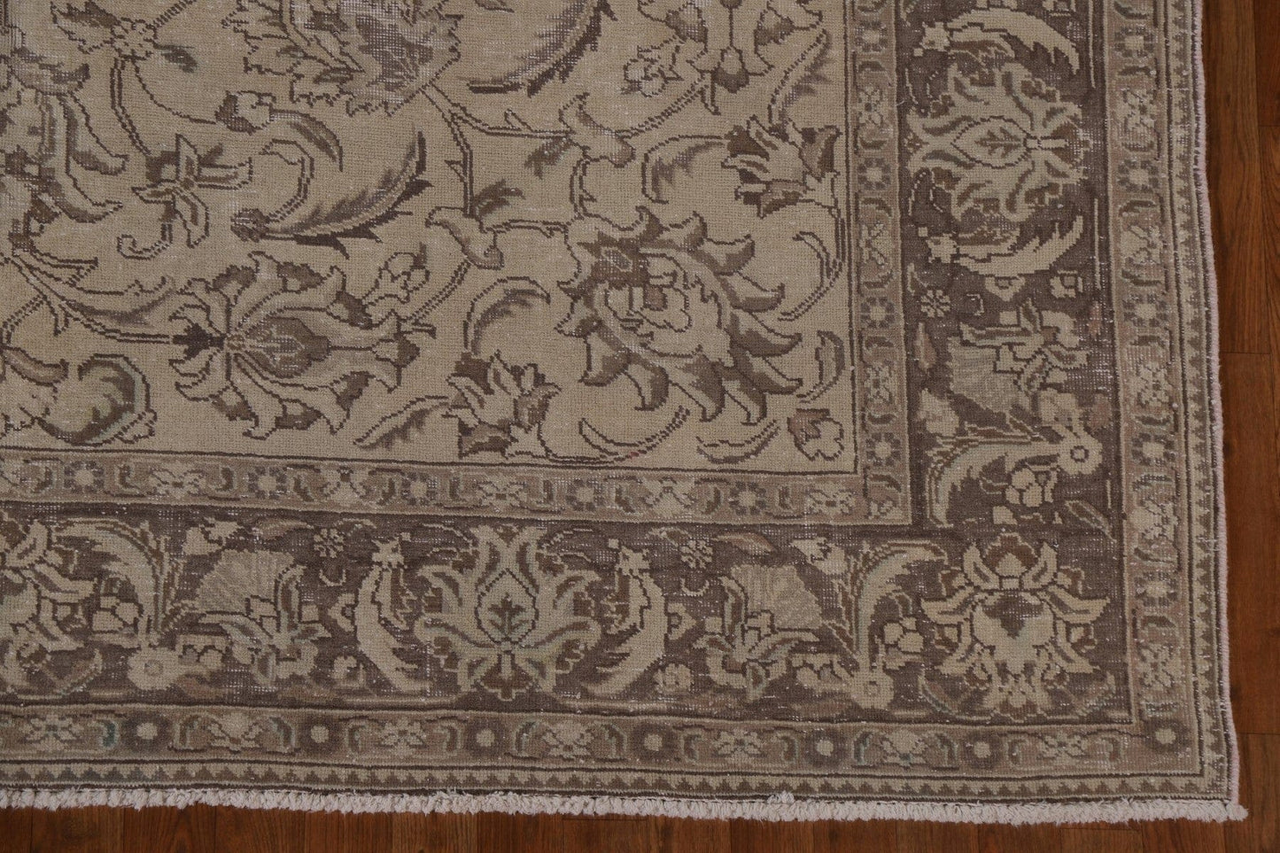 Distressed Floral Tabriz Persian Area Rug 8x12