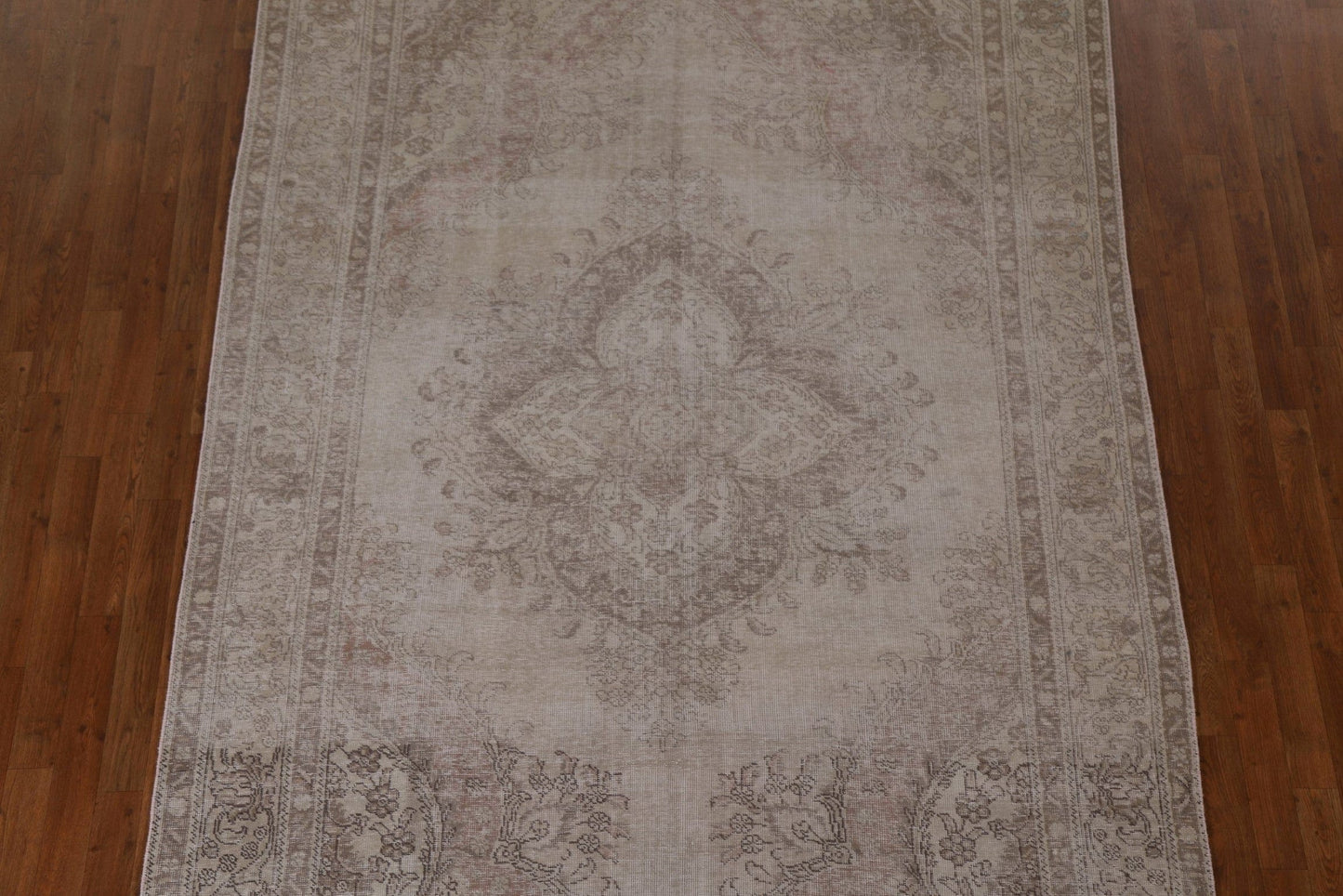 Distressed Wool Tabriz Persian Area Rug 7x10