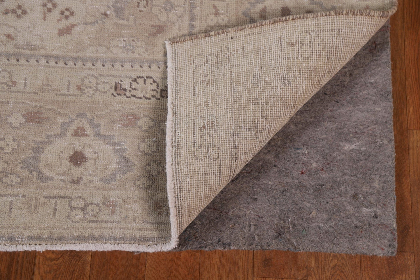 Distressed Wool Tabriz Persian Area Rug 7x10