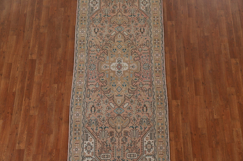 Geometric Tabriz Persian Runner Rug 3x9