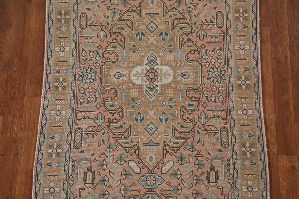 Geometric Tabriz Persian Runner Rug 3x9