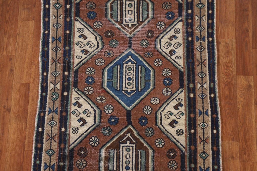 Geometric Humedan Persian Area Rug 3x6