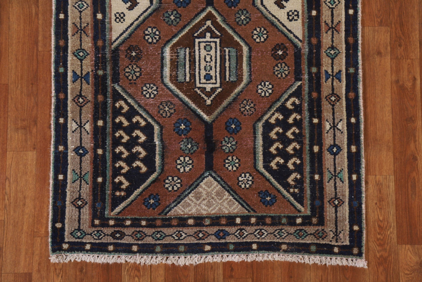 Geometric Humedan Persian Area Rug 3x6