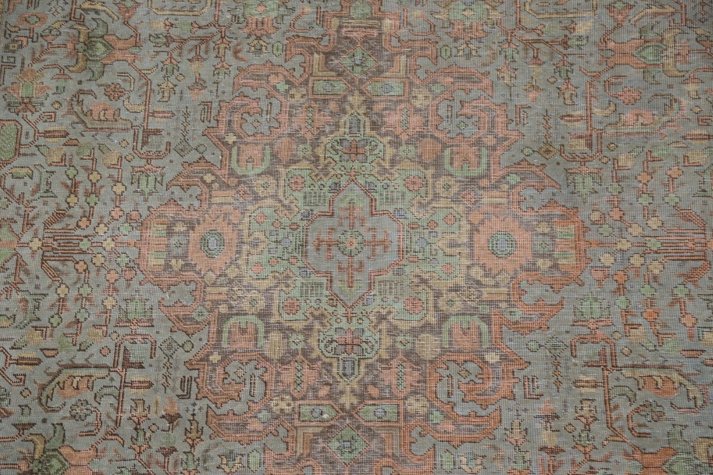 Distressed Over-Dyed Tabriz Persian Area Rug 8x11