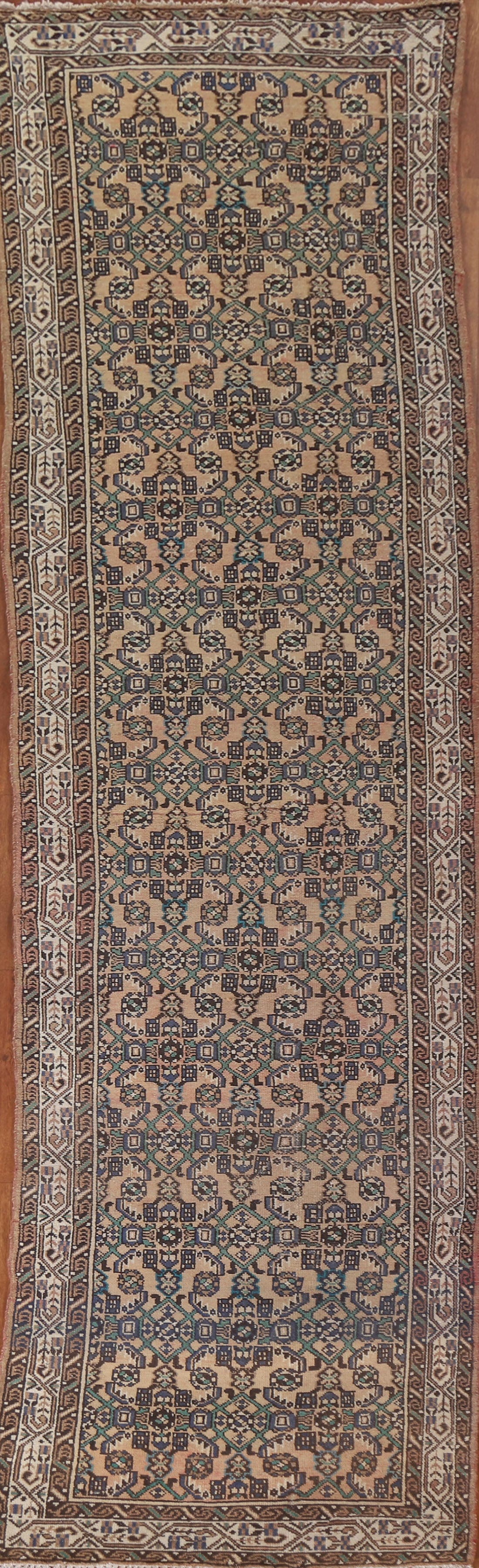 Vintage Mahal Persian Runner Rug 3x10