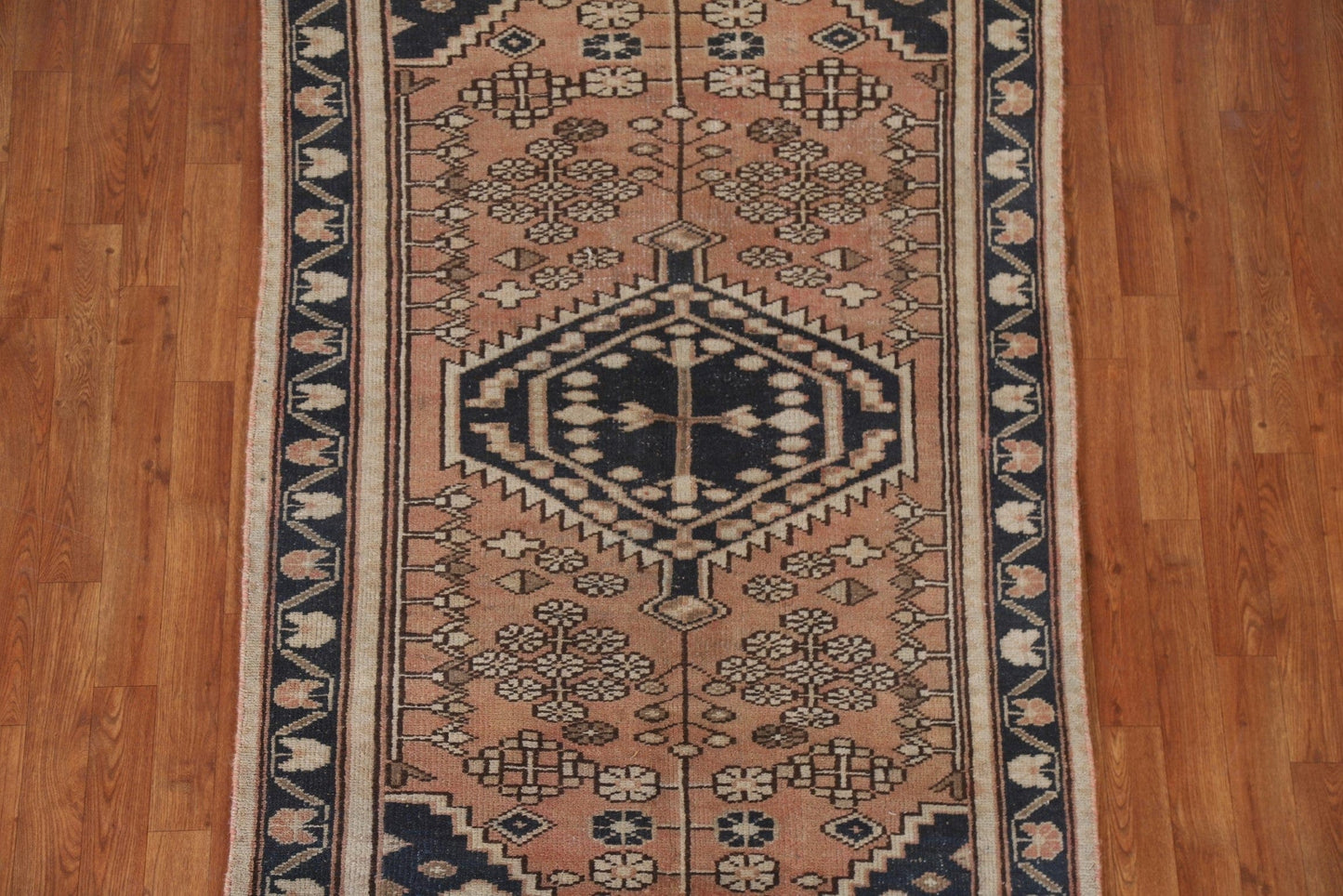 Geometric Hamedan Persian Area Rug 4x6