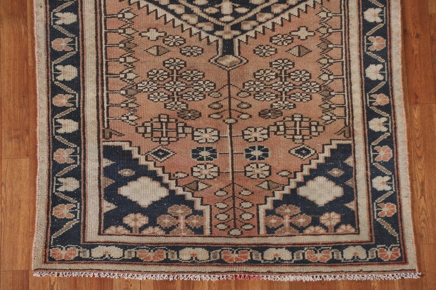 Geometric Hamedan Persian Area Rug 4x6