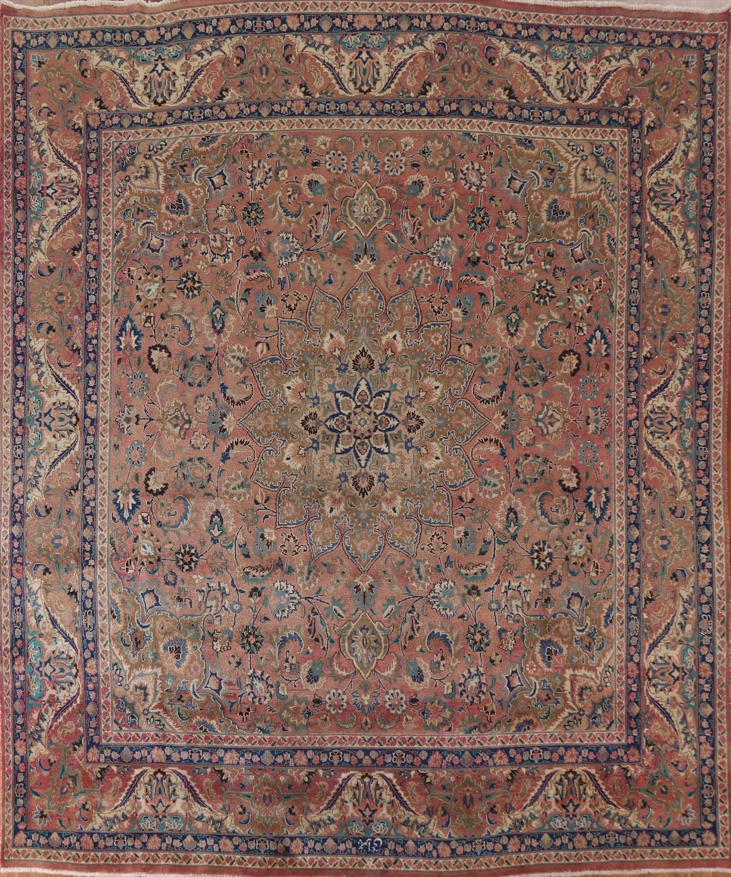 Traditional Mashad Persian Area Rug 9x11