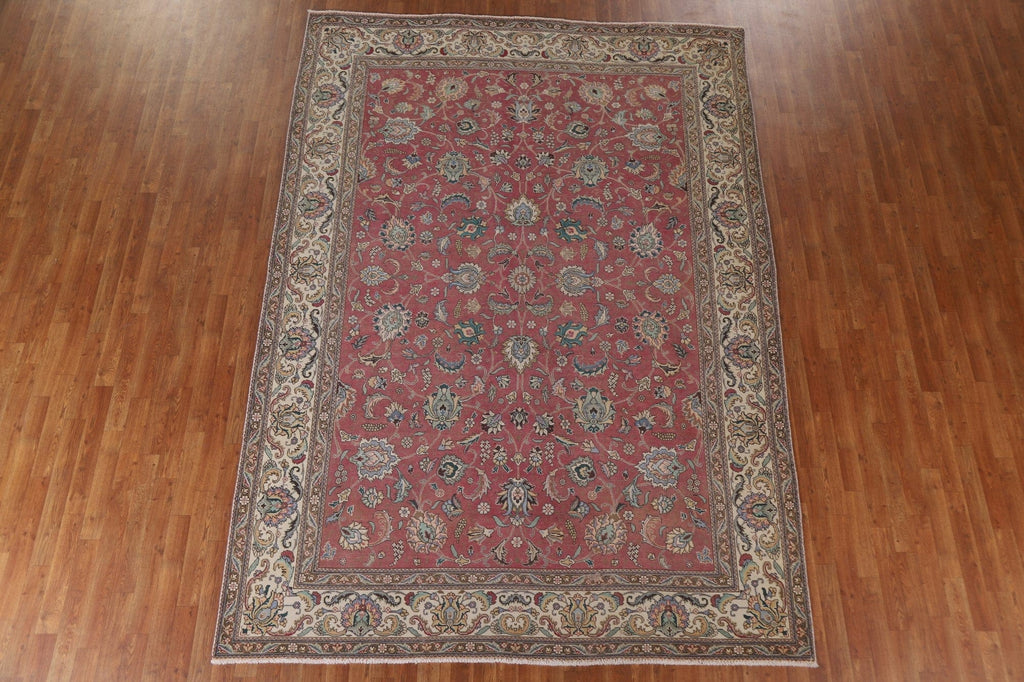 All-Over Floral Tabriz Persian Area Rug 8x11